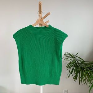 Babaton Shoulder Pad Sweater Vest